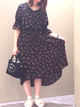 ワンピース ドレスを使った 花柄セットアップ の人気ファッションコーディネート Wear