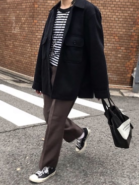 「beautiful people」｜「アイテム（その他アウター）」を使った、man______taさん（メンズ・165cm）の秋コーディネート