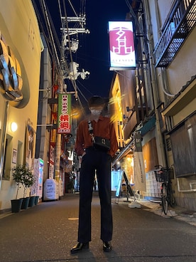 「MARC JACOBS（マークジェイコブス）のアイテム（バッグ）」を使った、takatowearさん（メンズ・178cm）の冬コーディネート