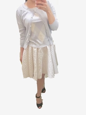 「LODISPOTTO（ロディスポット）のアイテム（アンサンブル）」を使った、ちゅなさん（レディース・155cm）の春コーディネート