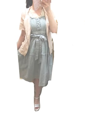 「axes femme（アクシーズファム）のアイテム（パーカー）」を使った、ちゅなさん（レディース・155cm）の夏コーディネート