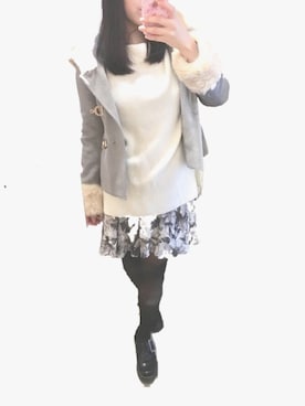「CECIL McBEE（セシルマクビー）のアイテム（その他アウター）」を使った、ちゅなさん（レディース・155cm）の秋コーディネート