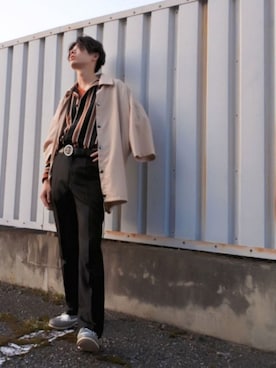 「Paul Smith COLLECTION（ポールスミスコレクション）のアイテム（モカシン/デッキシューズ）」を使った、Jun_bfさん（メンズ・171cm）の秋コーディネート