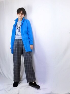 「アイテム（ステンカラーコート）」を使った、Jun_bfさん（メンズ・171cm・20代）の秋コーディネート