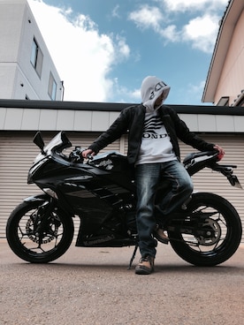 「バイク」｜RYO_RIDER_STYLEさん（メンズ・165cm・10代）の春コーディネート