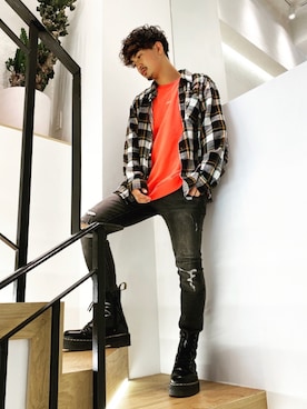 「#Re:room（リルーム）のアイテム」を使った、keigoyamazakiさん（メンズ・172cm）の夏コーディネート