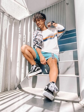 「#Re:room（リルーム）のリルームトーキョーロゴロングベルト（ベルト）」を使った、keigoyamazakiさん（メンズ・172cm）の秋コーディネート