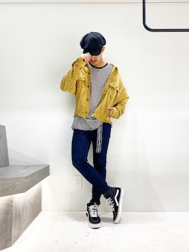 「#Re:room（リルーム）のリルームトーキョーロゴロングベルト（ベルト）」を使った、keigoyamazakiさん（メンズ・172cm）の秋コーディネート