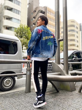 「秋のマイ旬スタイル」｜「アイテム（デニムジャケット）」を使った、keigoyamazakiさん（メンズ・172cm）の秋コーディネート