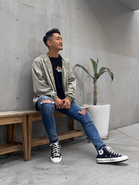 「#Re:room（リルーム）のアイテム」を使った、keigoyamazakiさん（メンズ・172cm）の春コーディネート