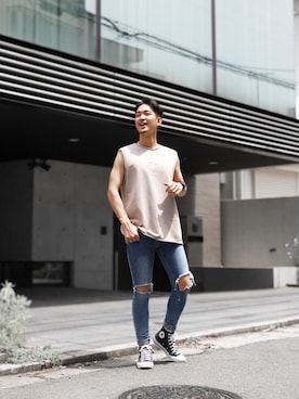 「#Re:room（リルーム）のアイテム」を使った、keigoyamazakiさん（メンズ・172cm）の春コーディネート