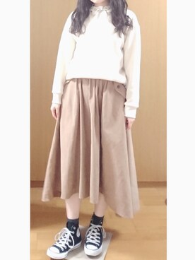 パーカーを使った ロングスカート の人気ファッションコーディネート Wear