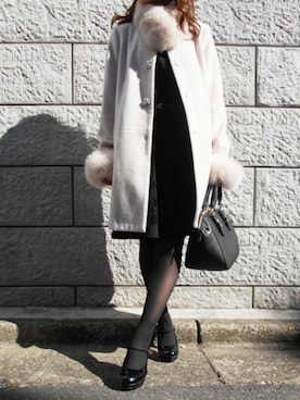 LAISSEPASSEプレスさん（レディース・155cm）の冬コーディネート