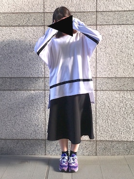 「keisuke yoneda（ケイスケヨネダ）のアイテム」を使った、ゆづさん（レディース・167cm）の春コーディネート