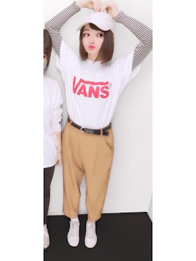 たむたむさんの「VANS/ヴァンズ  CLASSIC LOGO TEE」を使ったコーディネート