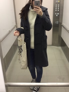 「URBAN RESEARCH（アーバンリサーチ）のアイテム（ダッフルコート）」を使った、msk13さん（レディース・151cm）の冬コーディネート
