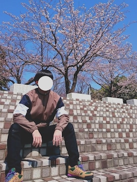 「花見」｜「アイテム（その他アウター）」を使った、HiYoさん（メンズ・175cm）の春コーディネート