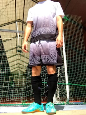 「サッカー」｜「アイテム（雑貨/ホビー）」を使った、HiYoさん（メンズ・175cm）の夏コーディネート