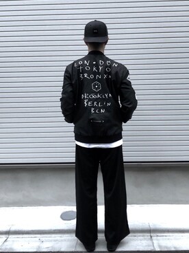 「ストリート服が好き」｜「アイテム（ブルゾン）」を使った、HiYoさん（メンズ・175cm）の秋コーディネート
