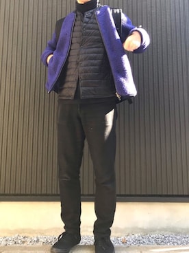 「ポーター」｜「アイテム（その他）」を使った、HiYoさん（メンズ・175cm）の冬コーディネート