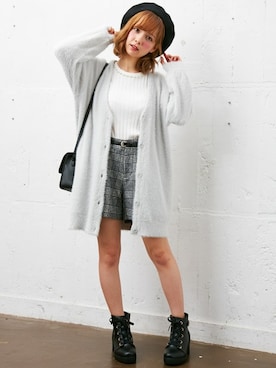 「マニッシュスタイル」｜「アイテム（その他）」を使った、INGNI STORE(イングストア）さん（レディース・153cm）の秋コーディネート