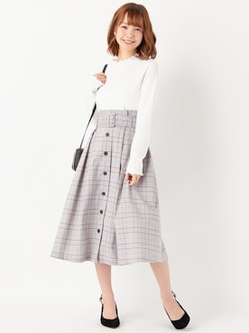 「ハイネックトップス」｜INGNI STORE(イングストア）さん（レディース・153cm）の冬コーディネート