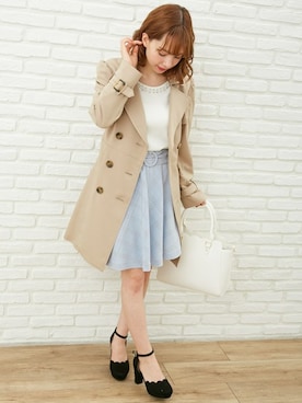 「アイテム（スカート、その他）」を使った、INGNI STORE(イングストア）さん（レディース・153cm）の春コーディネート