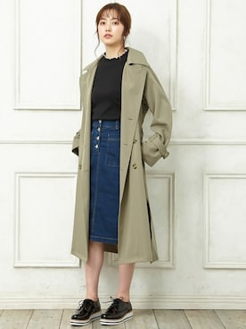 「デニムスカートINスタイル」｜INGNI STORE(イングストア）さん（レディース・165cm）の春コーディネート