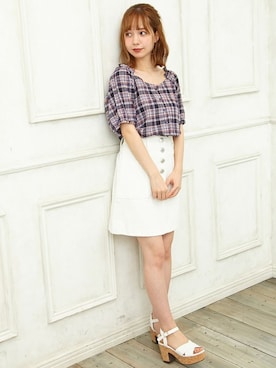 「肌見せ」｜INGNI STORE(イングストア）さん（レディース・153cm）の春コーディネート