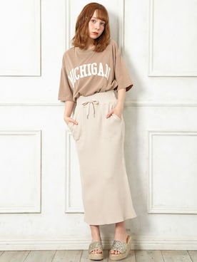 「リラックスコーデ」｜「アイテム（その他）」を使った、INGNI STORE(イングストア）さん（レディース・153cm）の夏コーディネート