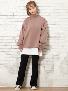 「こなれ感」｜INGNI STORE(イングストア）さん（レディース・153cm）の冬コーディネート