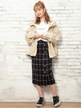 「お花見コーデ」｜INGNI STORE(イングストア）さん（レディース・153cm）の春コーディネート