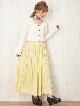 「INGNI（イング）のアイテム（Tシャツ/カットソー）」を使った、INGNI STORE(イングストア）さん（レディース・153cm）の春コーディネート