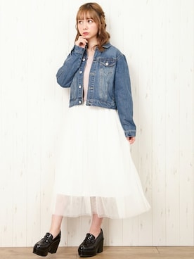 「甘めカジュアルコーデ」｜INGNI STORE(イングストア）さん（レディース・153cm）の春コーディネート