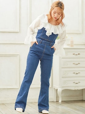 「甘めカジュアルコーデ」｜INGNI STORE(イングストア）さん（レディース・153cm）の春コーディネート