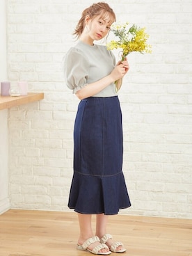 「ミントグリーン」｜「アイテム（その他）」を使った、INGNI STORE(イングストア）さん（レディース・153cm）の夏コーディネート