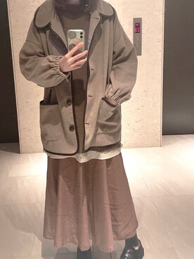 「apres jour（アプレジュール）のアイテム（ダウンジャケット/コート）」を使った、はなさん（レディース・168cm）の冬コーディネート