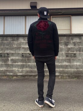 「Undercoverism（アンダーカバイズム）のアイテム（キャップ）」を使った、Heroさん（メンズ・173cm）の冬コーディネート