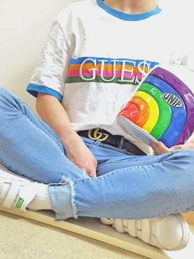 「UNIF（ユニフ）のアイテム（バッグ）」を使った、ゆうきさん（メンズ・172cm）の冬コーディネート