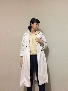 「PHEENY（フィーニー）のアイテム（ジャケット/アウター）」を使った、maeさん（レディース・172cm）の春コーディネート