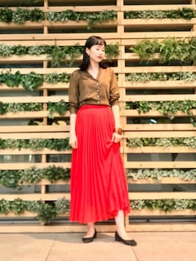 「アイテム（バングル/リストバンド）」を使った、maeさん（レディース・172cm・20代）の春コーディネート