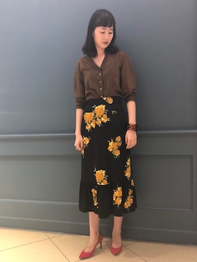 maeさん（レディース・172cm）の春コーディネート