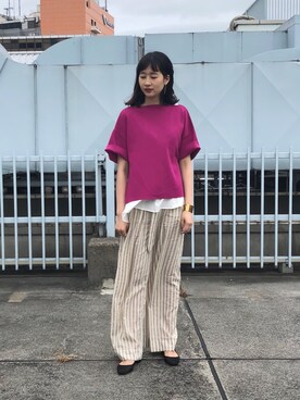 maeさん（レディース・172cm）の春コーディネート