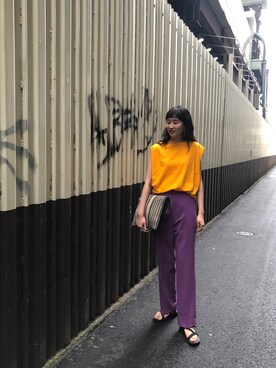 「Chaco（チャコ）のアイテム」を使った、maeさん（レディース・172cm）の春コーディネート