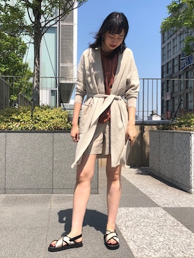 maeさん（レディース・172cm）の春コーディネート