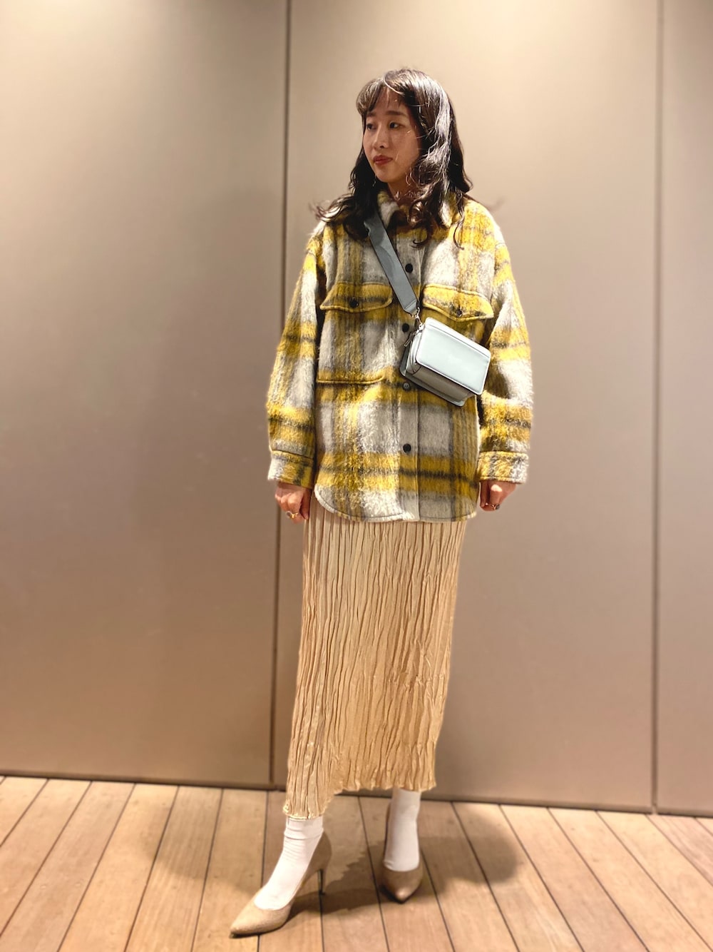 ADAM ET ROPE'（アダムエロペ）の「シャギーチェックオーバー