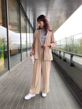 maeさん（レディース・172cm）の春コーディネート