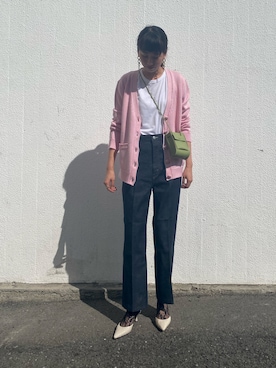 「Pierre Mantoux（ピエールマントゥー）のアイテム」を使った、maeさん（レディース・172cm）の夏コーディネート