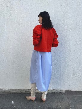 「BASERANGE（ベースレンジ）のアイテム（ワンピース/ドレス）」を使った、maeさん（レディース・172cm）の秋コーディネート