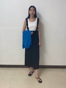 「BATONER（バトナー）のアイテム」を使った、maeさん（レディース・172cm）の春コーディネート